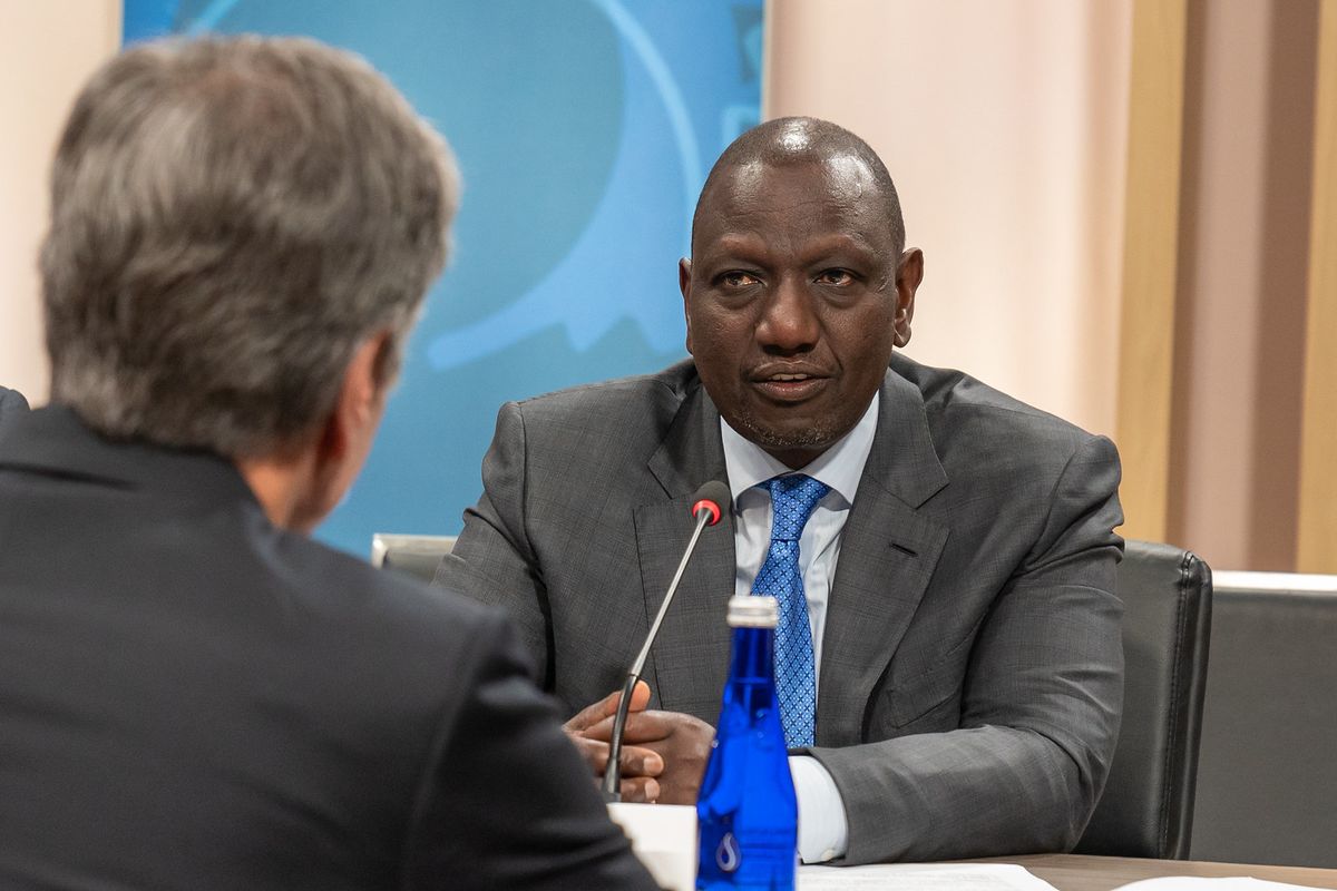 Kenya engages in diplomatic and economic ties amid political unrest and inflation.